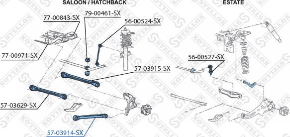 Stellox 57-03914-SX - Важіль незалежної підвіски колеса avtolavka.club