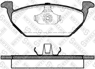 Stellox 644 000-SX - Гальмівні колодки, дискові гальма avtolavka.club