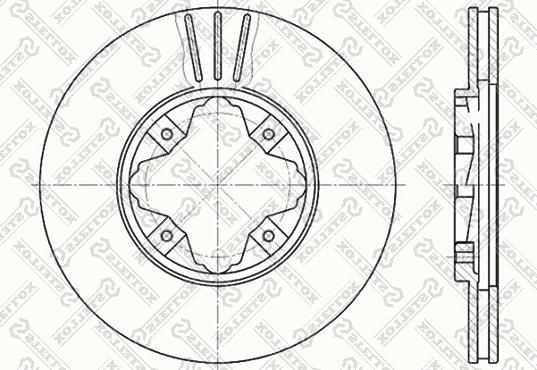 Stellox 6020-9940V-SX - Гальмівний диск avtolavka.club