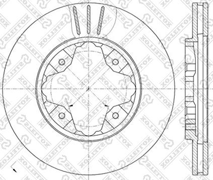 Stellox 6020-9941V-SX - Гальмівний диск avtolavka.club