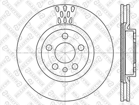 Stellox 6020-9942V-SX - Гальмівний диск avtolavka.club