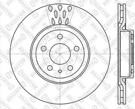 Stellox 6020-9925V-SX - Гальмівний диск avtolavka.club