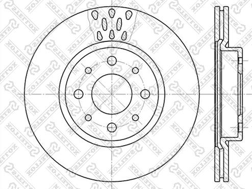 Stellox 6020-9921V-SX - Гальмівний диск avtolavka.club