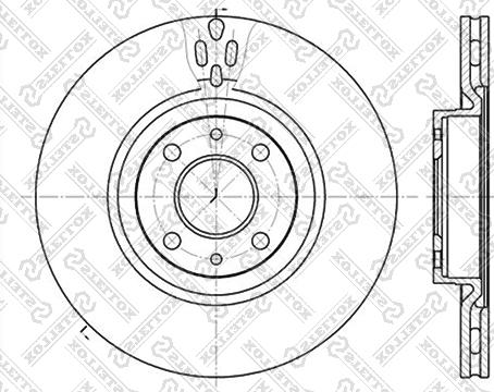 Stellox 6020-9923V-SX - Гальмівний диск avtolavka.club