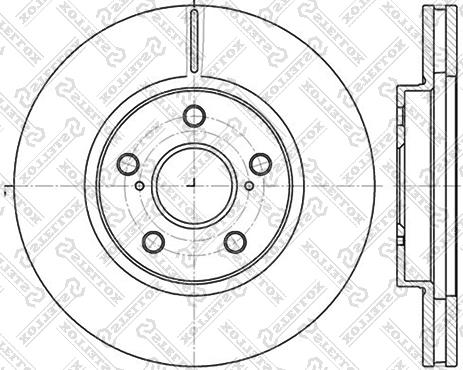 Stellox 6020-4592V-SX - Гальмівний диск avtolavka.club