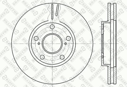 Stellox 6020-4549V-SX - Гальмівний диск avtolavka.club