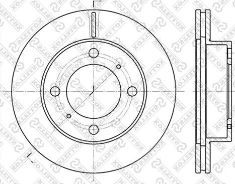 Stellox 6020-4543V-SX - Гальмівний диск avtolavka.club