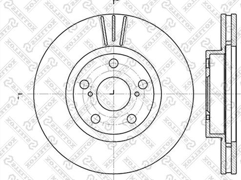 Stellox 6020-4564V-SX - Гальмівний диск avtolavka.club