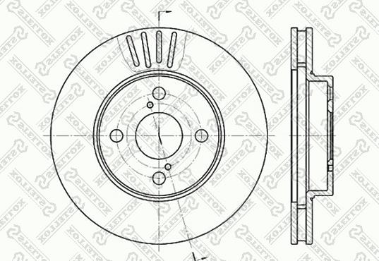 Stellox 6020-4582V-SX - Гальмівний диск avtolavka.club