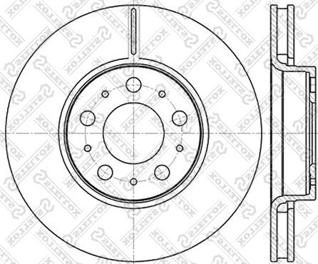 Stellox 6020-4841V-SX - Гальмівний диск avtolavka.club