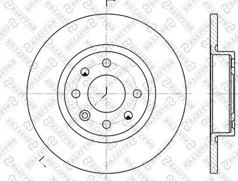 Stellox 6020-4823-SX - Гальмівний диск avtolavka.club