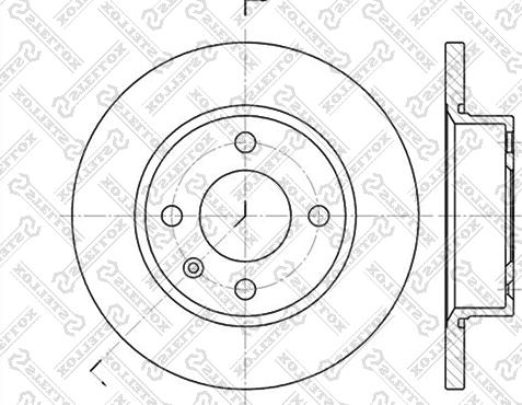 Stellox 6020-4305-SX - Гальмівний диск avtolavka.club