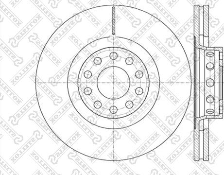 Stellox 6020-4791V-SX - Гальмівний диск avtolavka.club