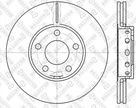 Stellox 6020-4743V-SX - Гальмівний диск avtolavka.club