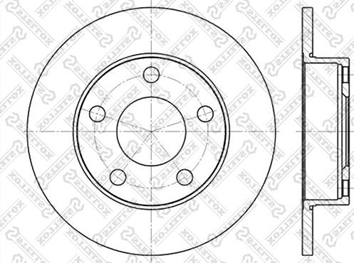 Stellox 6020-4747-SX - Гальмівний диск avtolavka.club