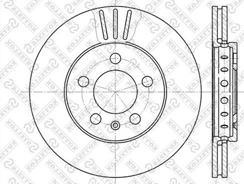 Stellox 6020-4758V-SX - Гальмівний диск avtolavka.club