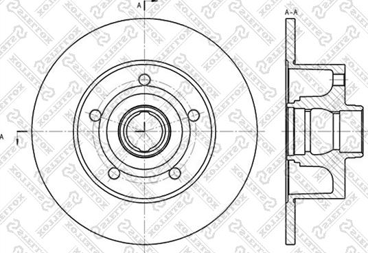 Stellox 6020-4757-SX - Гальмівний диск avtolavka.club