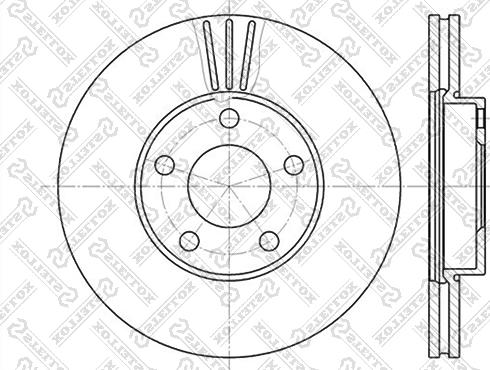 Stellox 6020-4765V-SX - Гальмівний диск avtolavka.club