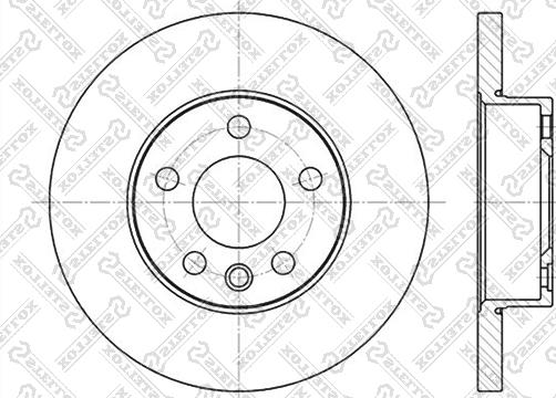 Stellox 6020-4766-SX - Гальмівний диск avtolavka.club