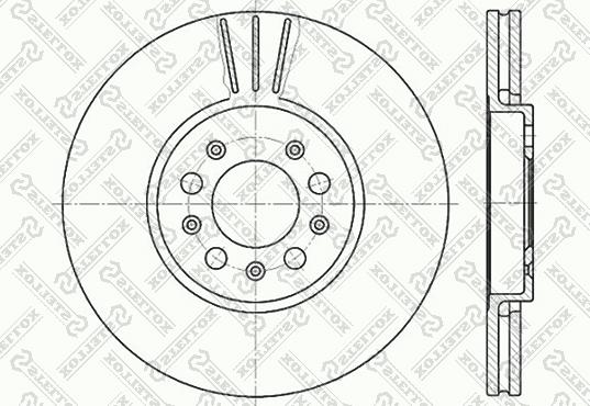 Stellox 6020-4760V-SX - Гальмівний диск avtolavka.club