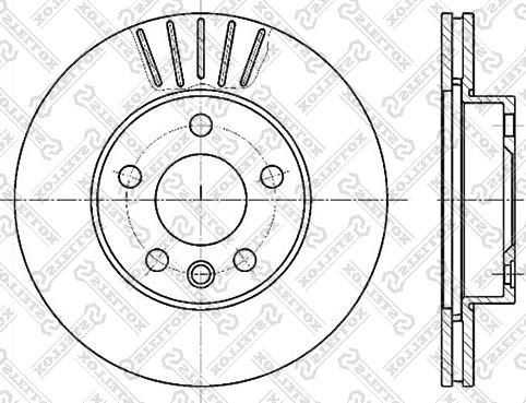 Stellox 6020-4768V-SX - Гальмівний диск avtolavka.club