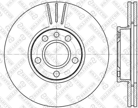 Stellox 6020-4783V-SX - Гальмівний диск avtolavka.club