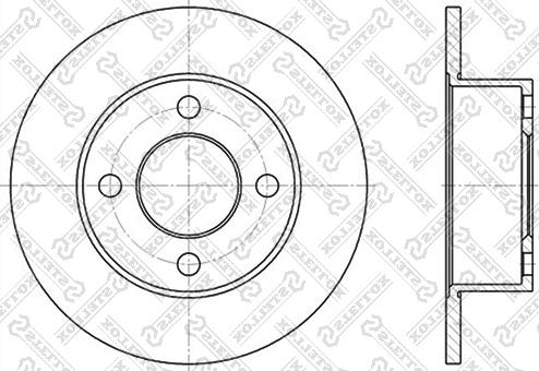 Stellox 6020-4723-SX - Гальмівний диск avtolavka.club