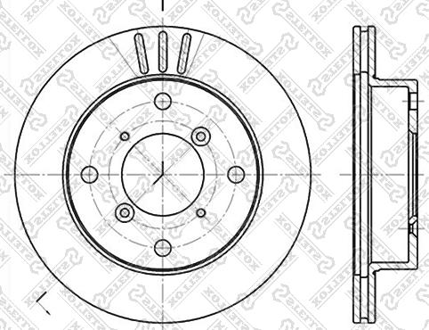 Stellox 6020-5205V-SX - Гальмівний диск avtolavka.club