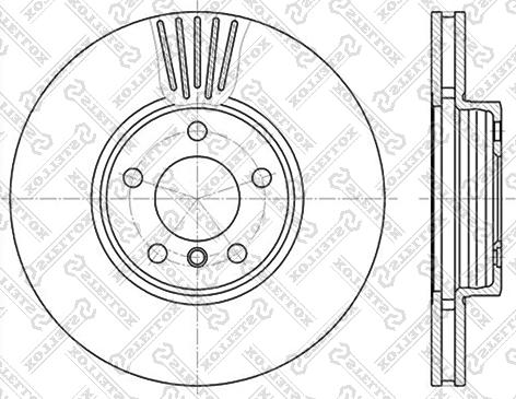 Stellox 6020-1547V-SX - Гальмівний диск avtolavka.club