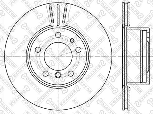 Stellox 6020-1519V-SX - Гальмівний диск avtolavka.club