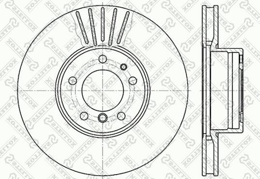 Stellox 6020-1532V-SX - Гальмівний диск avtolavka.club