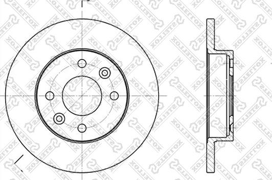 Stellox 6020-3908-SX - Гальмівний диск avtolavka.club