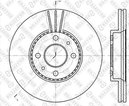 Stellox 6020-3911V-SX - Гальмівний диск avtolavka.club