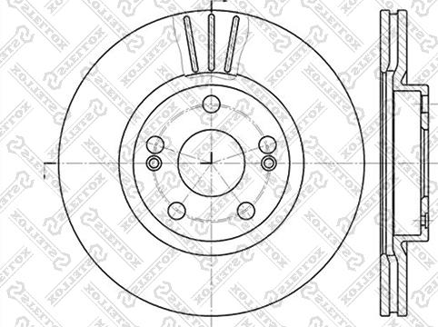 Stellox 6020-3913V-SX - Гальмівний диск avtolavka.club