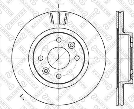 Stellox 6020-3922V-SX - Гальмівний диск avtolavka.club