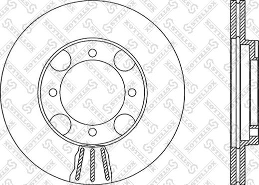 Stellox 6020-3408V-SX - Гальмівний диск avtolavka.club