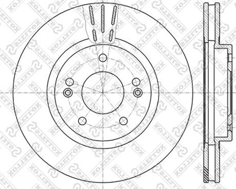 Stellox 6020-3415V-SX - Гальмівний диск avtolavka.club