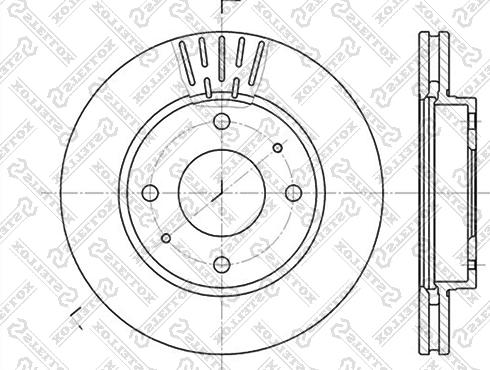 Stellox 6020-3411V-SX - Гальмівний диск avtolavka.club