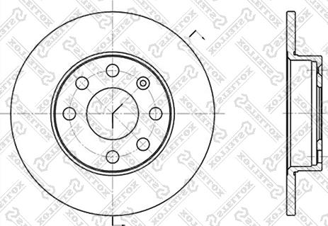 Stellox 6020-3605-SX - Гальмівний диск avtolavka.club