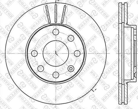 Stellox 6020-3608V-SX - Гальмівний диск avtolavka.club