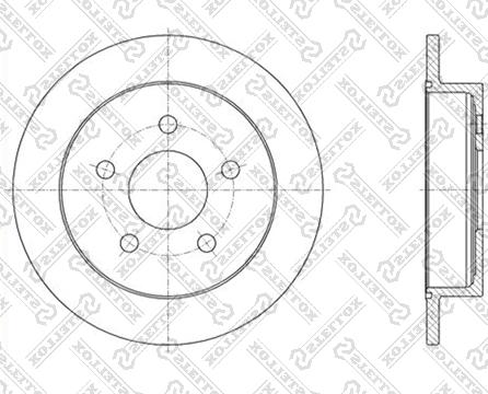 Stellox 6020-3636-SX - Гальмівний диск avtolavka.club