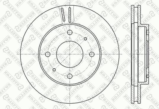 Stellox 6020-3010V-SX - Гальмівний диск avtolavka.club