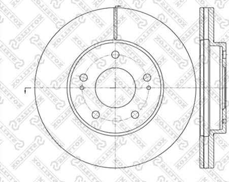 Stellox 6020-3034V-SX - Гальмівний диск avtolavka.club