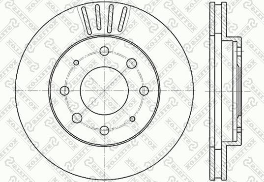 Stellox 6020-3025V-SX - Гальмівний диск avtolavka.club