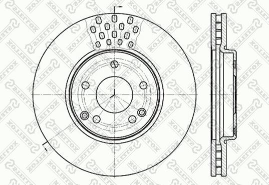 Stellox 6020-3341V-SX - Гальмівний диск avtolavka.club