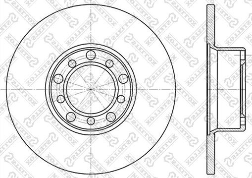 Stellox 6020-3304-SX - Гальмівний диск avtolavka.club