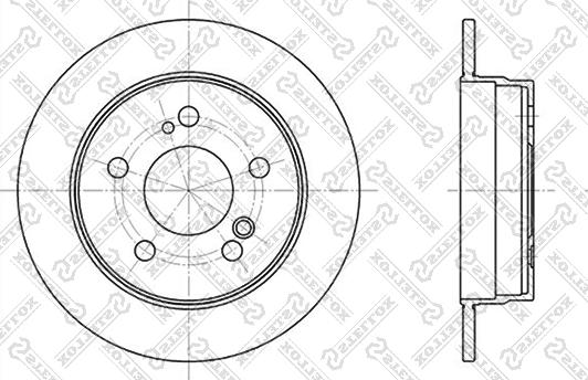 Stellox 6020-3307-SX - Гальмівний диск avtolavka.club