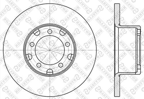 Stellox 6020-3311-SX - Гальмівний диск avtolavka.club