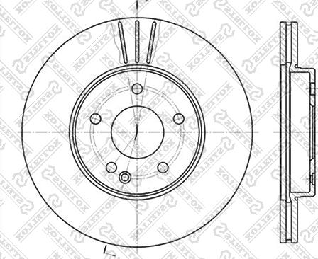 Stellox 6020-3317V-SX - Гальмівний диск avtolavka.club