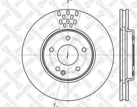 Stellox 6020-3332V-SX - Гальмівний диск avtolavka.club